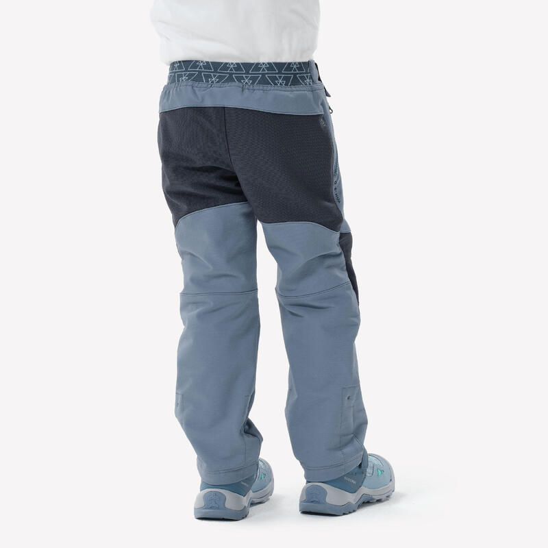 Pantalon Softshell Drumeție MH900 Albastru Copii 2-6 ani