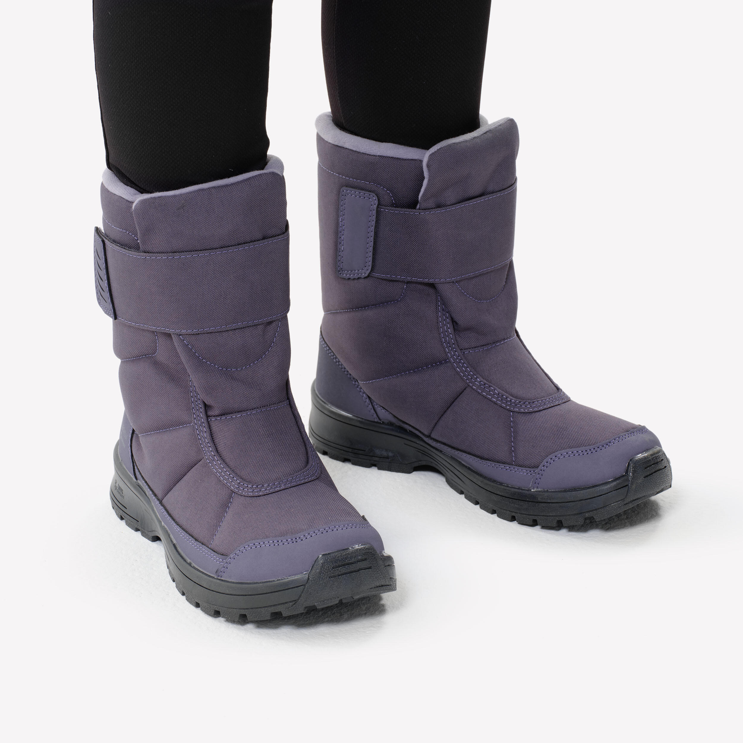 Kids’ Waterproof Winter Boots, SH 100 Sizes 7.5C-6 - QUECHUA