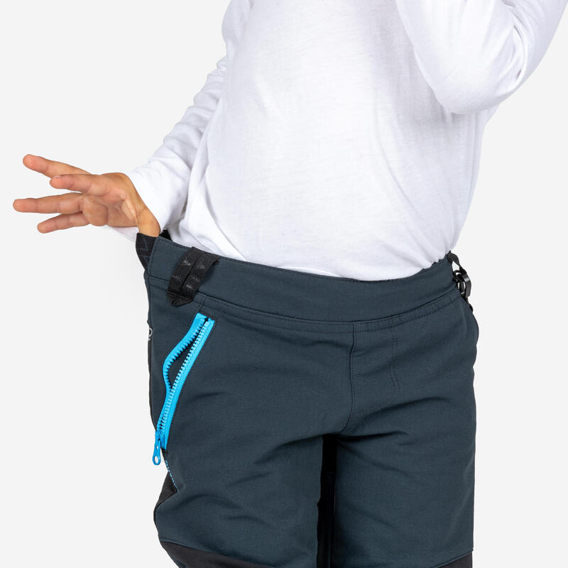Spodnie turystyczne softshell dla dzieci Quechua MH550 
