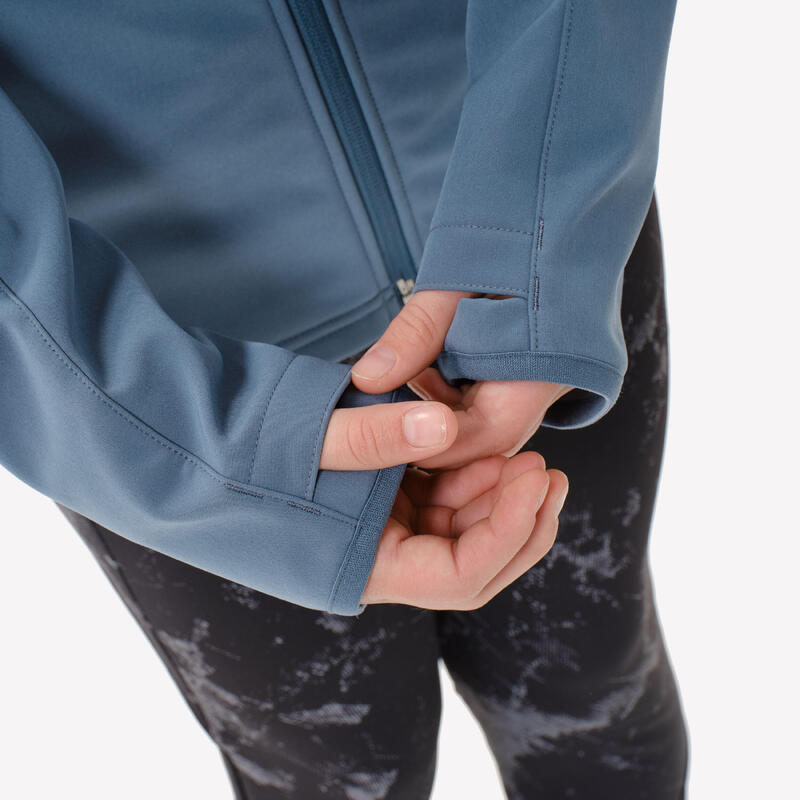 Geacă Softshell Drumeție la munte MH900 Albastru Copii 7-15 ani