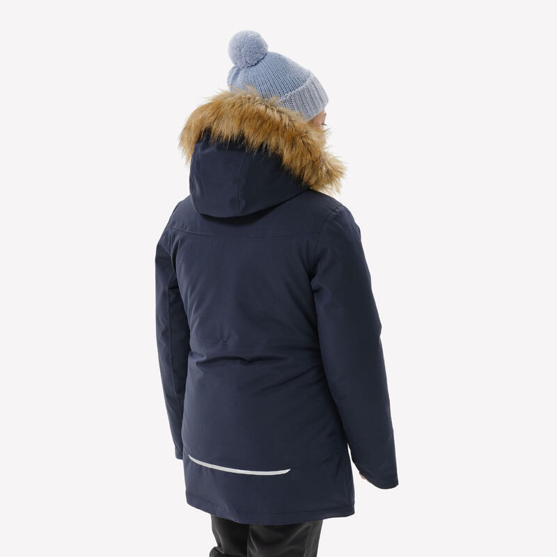 Parka chaude et imperméable de randonnée fille 7-15 ans, NH900 bleu