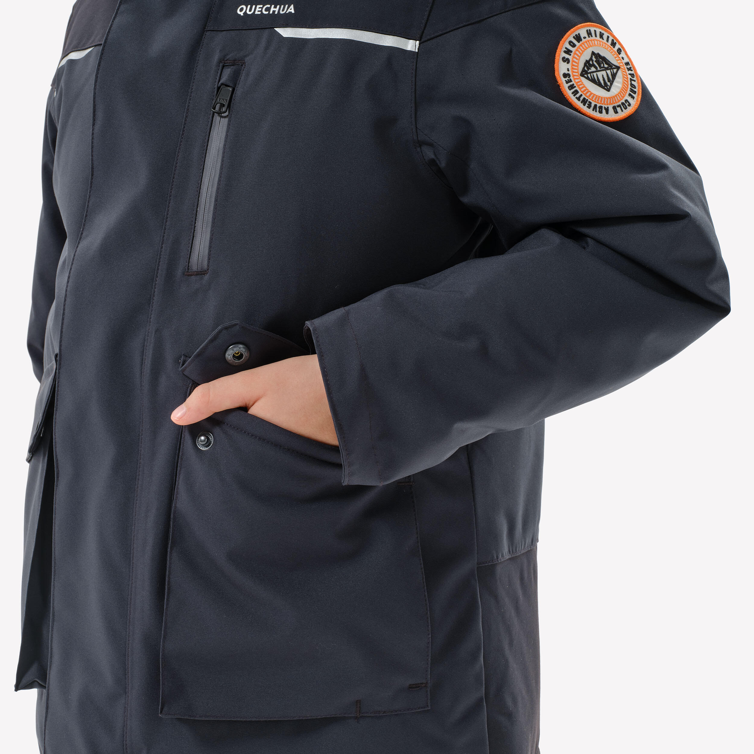 Kids’ Warm Hiking Parka – SH 900 Age 7-15 - QUECHUA