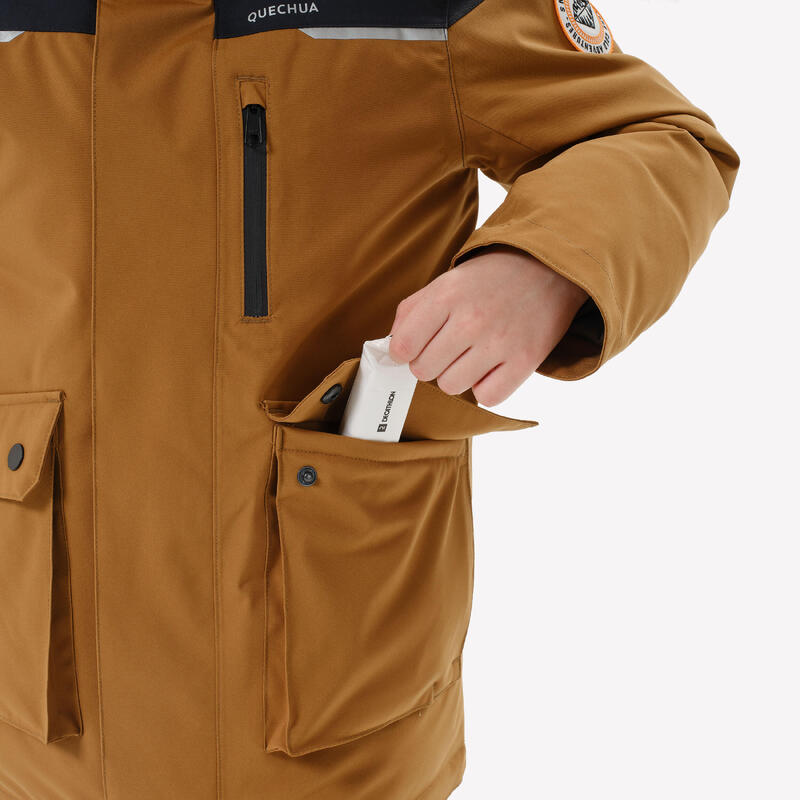 PARKA CHAUDE ET IMPERMÉABLE DE RANDONNÉE - SH900 -23°C - ENFANT 7-15 ANS