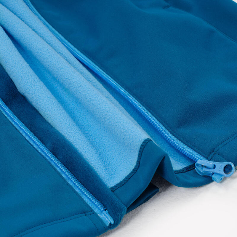 Geacă Softshell Drumeție MH900 Albastru Copii 2-6 ani