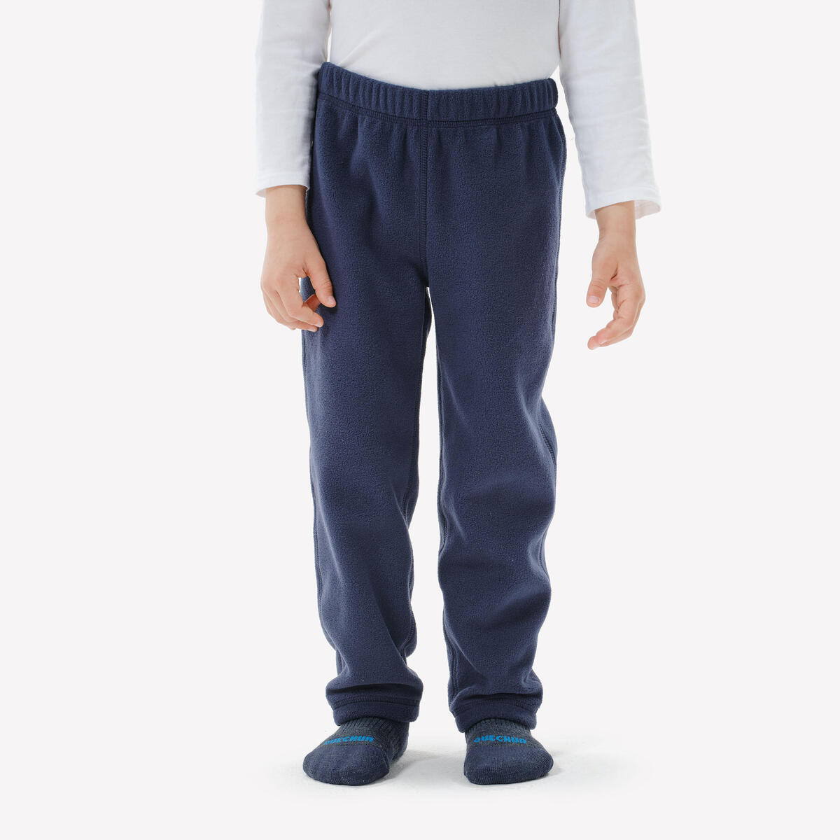 Pantalon polaire de randonnée enfant 2-6 ans, MH100 bleu marine