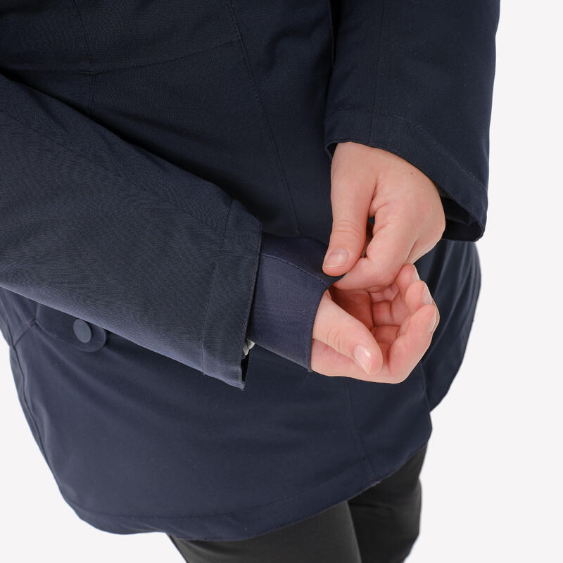Parka chaude et imperméable de randonnée fille 7-15 ans, NH900 bleu