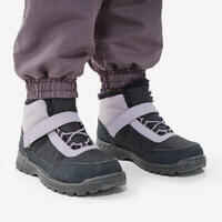 CHILDREN'S WARM WATER REPELLENT HIKING TROUSERS - SH100 X-WARM - AGE 2-6