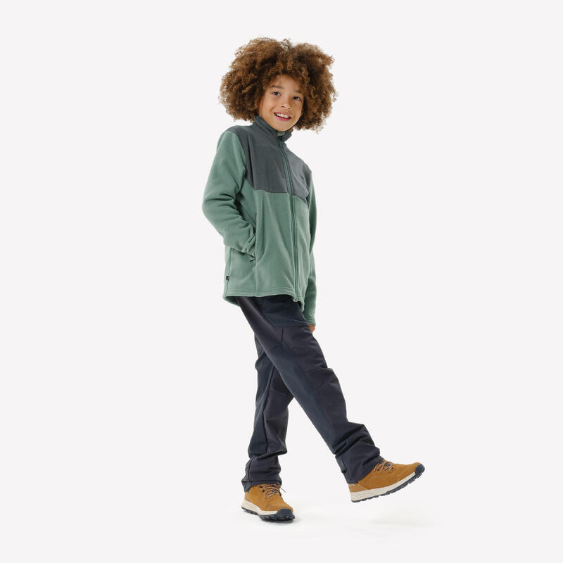 Veste polaire de randonnée enfant - MH500 ZIP TW - 7-15 ans