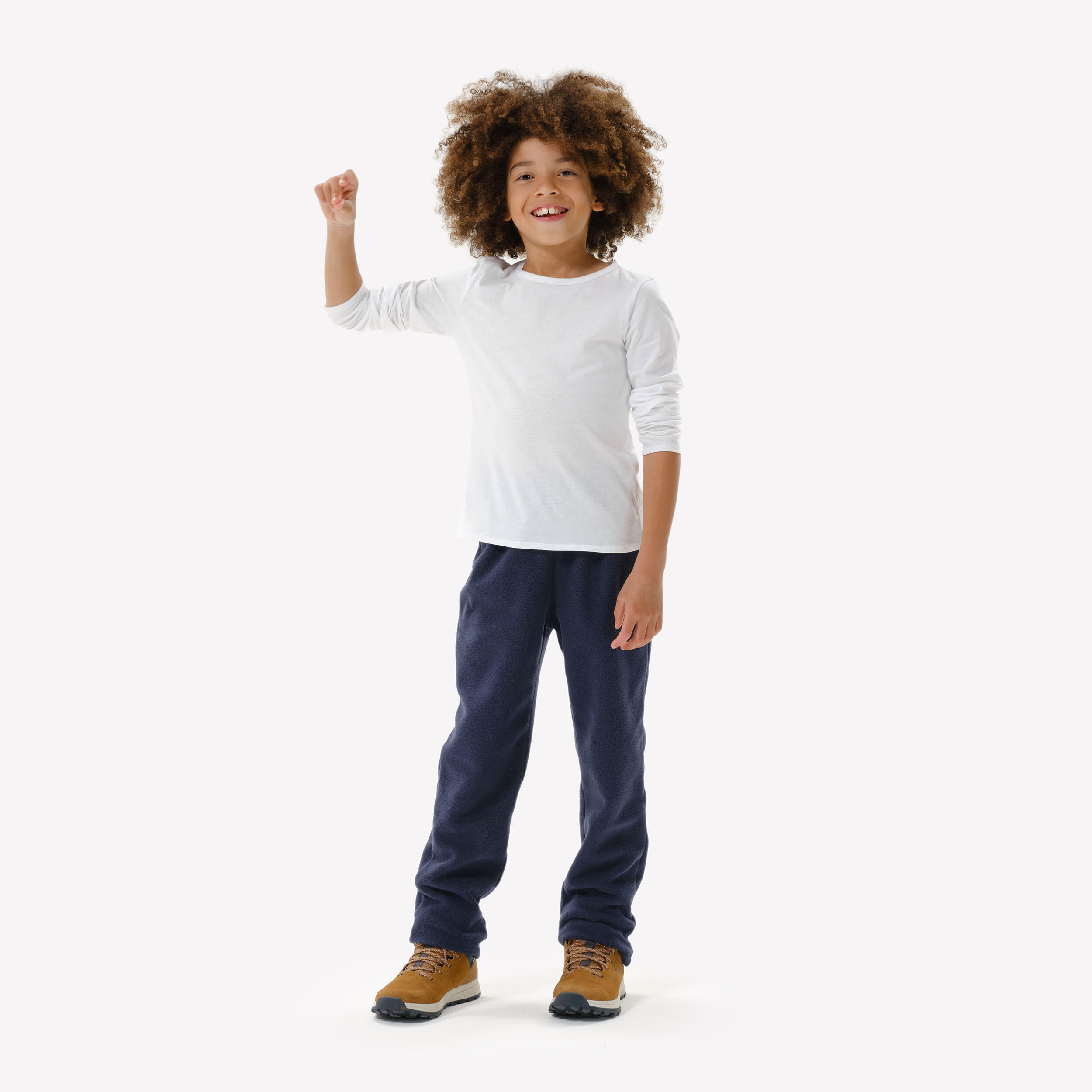 Pantalon polaire enfant 7-15 ans, MH100 bleu