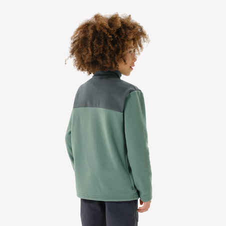 Kid’s fleece hiking jacket - MH500 ZIP TW - 7–15 years