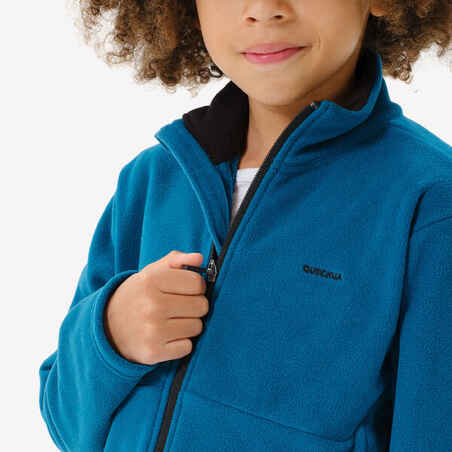 Kid’s fleece hiking jacket - MH500 ZIP TW - 7–15 years