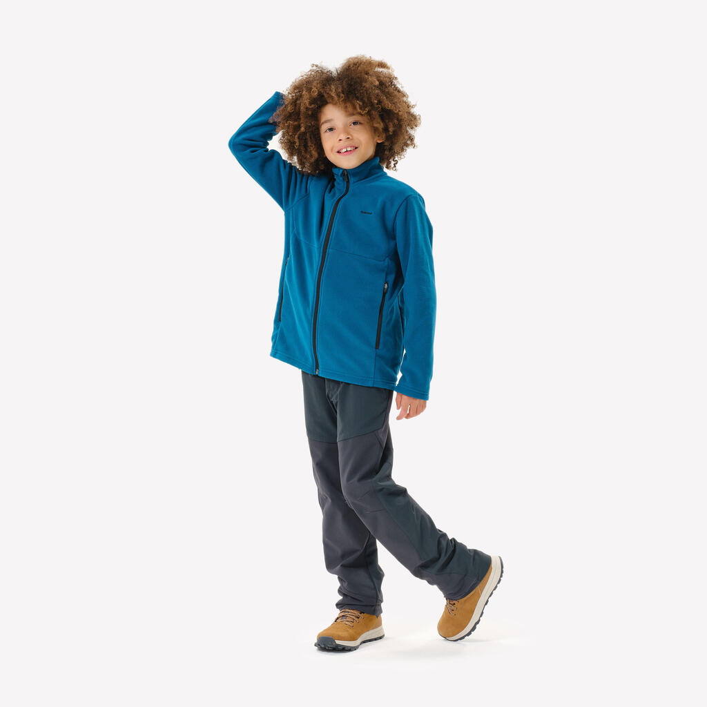 Veste polaire de randonnée enfant - MH500 ZIP TW - 7-15 ans