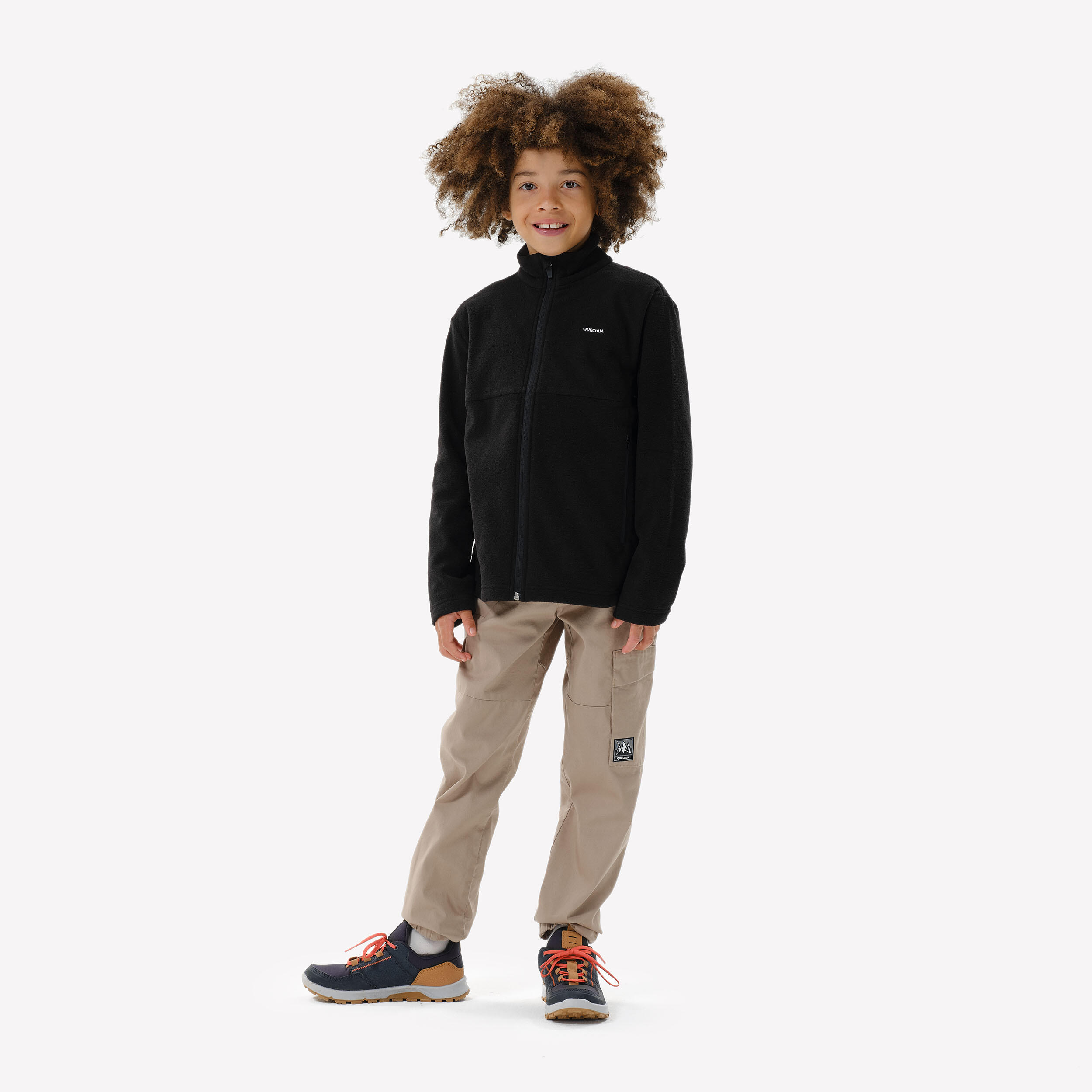Chaqueta polar de montaña y trekking cremallera Niños 7-15 años Quechua MH500 3/5