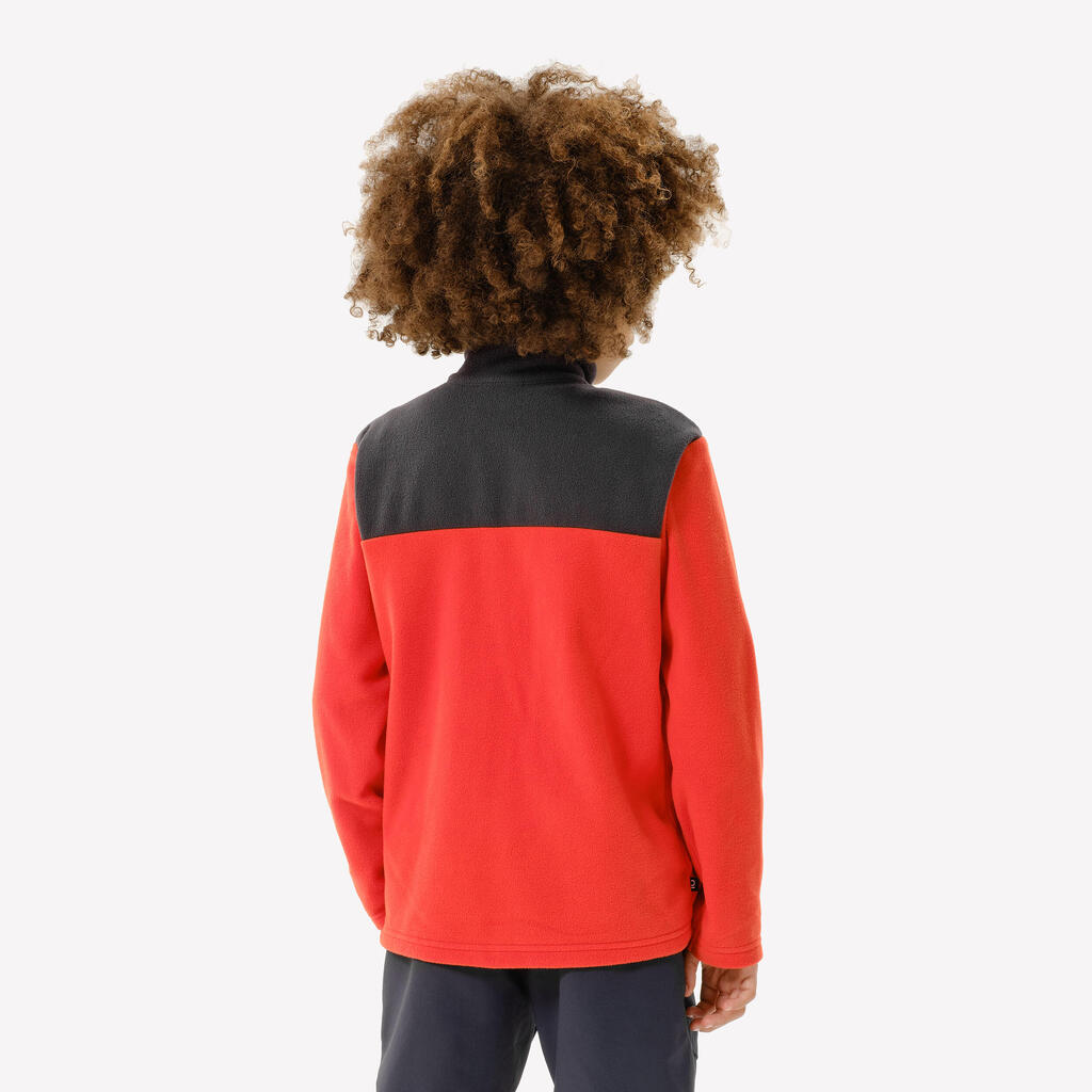 Veste polaire de randonnée enfant 7-15 ans, MH500 zip bleu ciel
