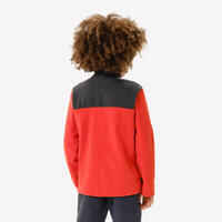 Kids’ hiking fleece jacket - 7-15 years - MH500 Zip - Red
