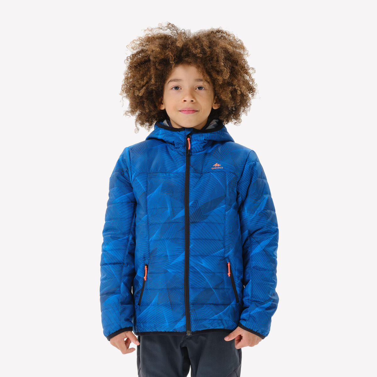 Doudoune de randonnee - mh 500 bleu - enfant 7-15 ans