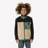 Kids’ warm Sherpa fleece jkt NH900 Zip - 7-15 years - Beige Camo, Black & Green