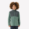 Kids’ hiking fleece jacket MH500 Zip - 7-15 years - Green