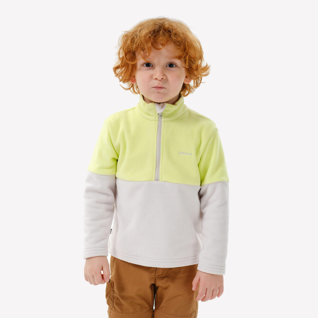 Kids’ Hiking Fleece - MH500 1/2 zip - 2-6 years