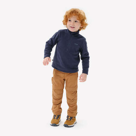 Polaire de randonnée - MH100 bleu marine - enfant 2-6 ans