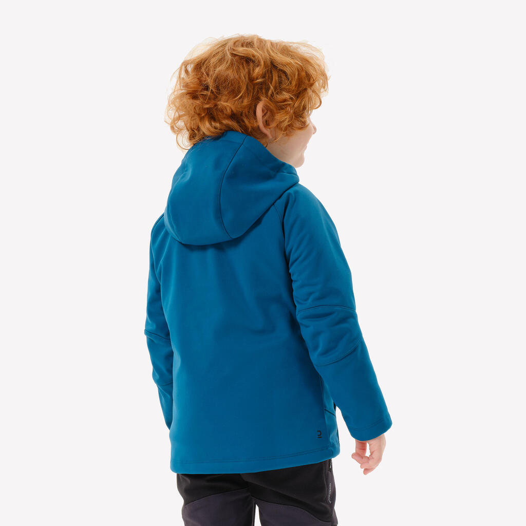 Kids’ Softshell Hiking Jacket MH900 2-6 Years - Blue