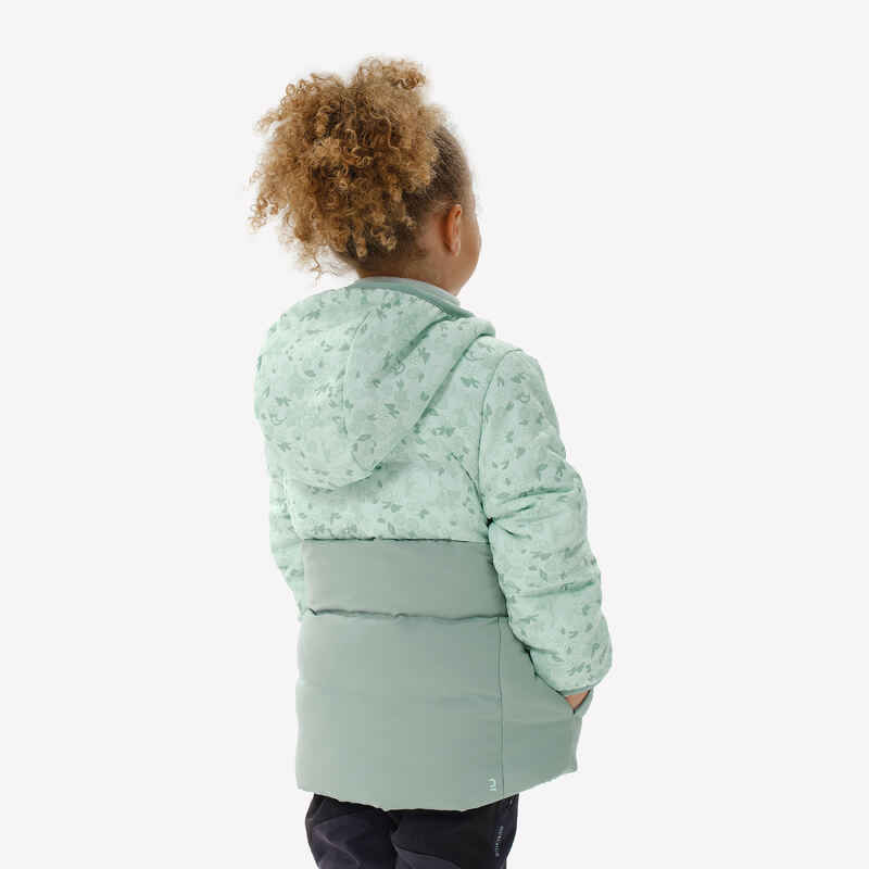 Turistická prešívaná bunda NH500 K pre dievčatá 26 rokov Decathlon