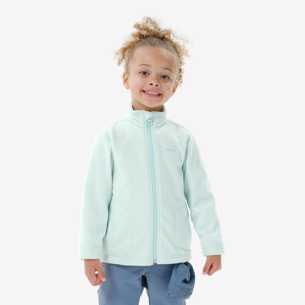 Children’s hiking fleece jacket - MH100 ZIP KID - 2-6 years