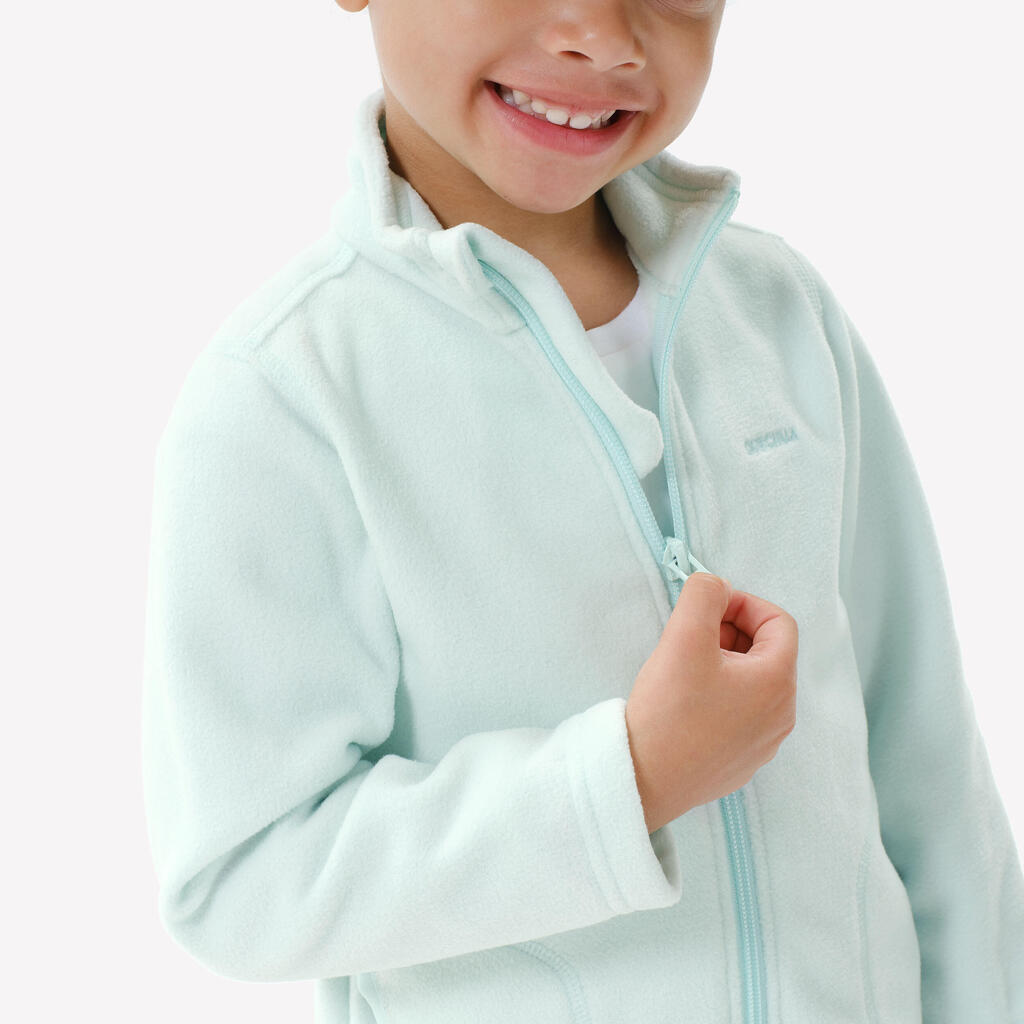 Παιδικό fleece μπουφάν πεζοπορίας - MH100 ZIP KID - Ηλικίες 2-6 ετών