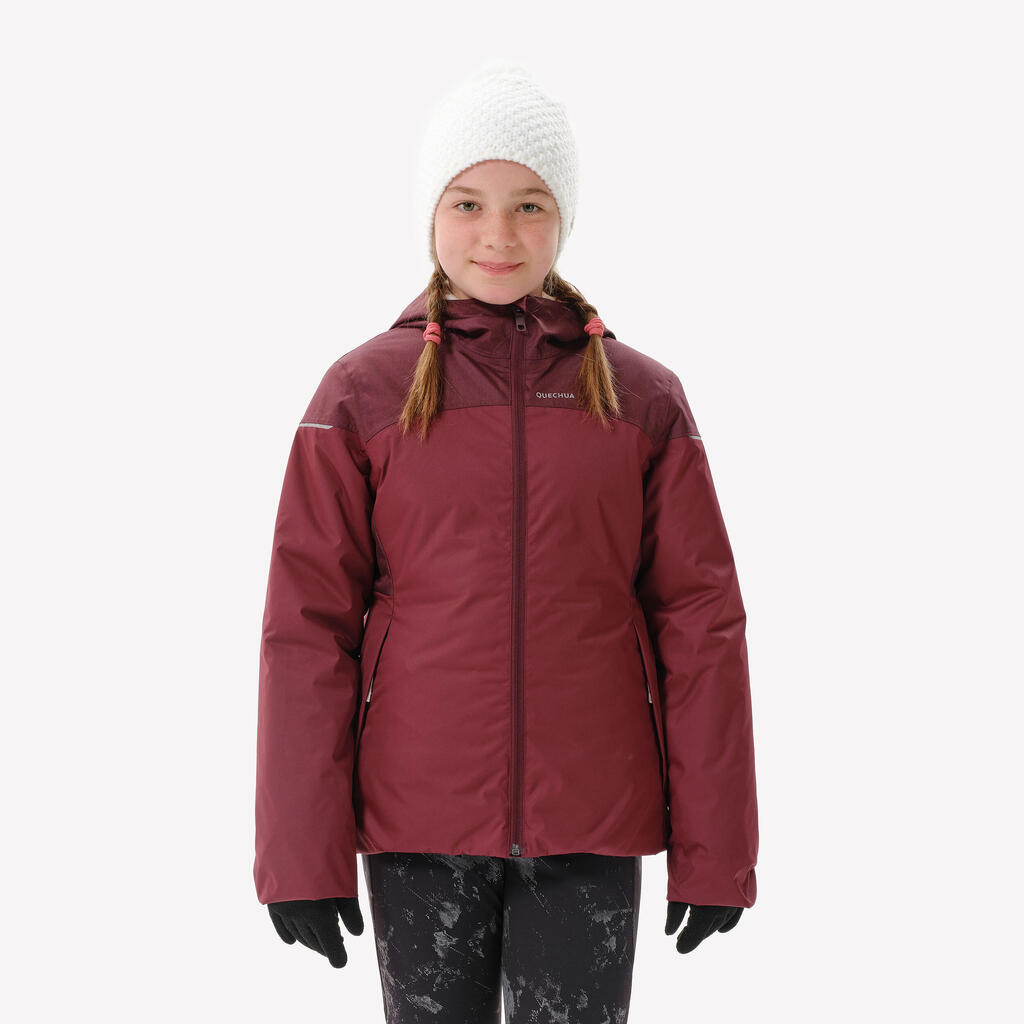 PARKA INVIERNO CÁLIDA IMPERMEABLE SENDERISMO NIÑOS SH100 -3 °C