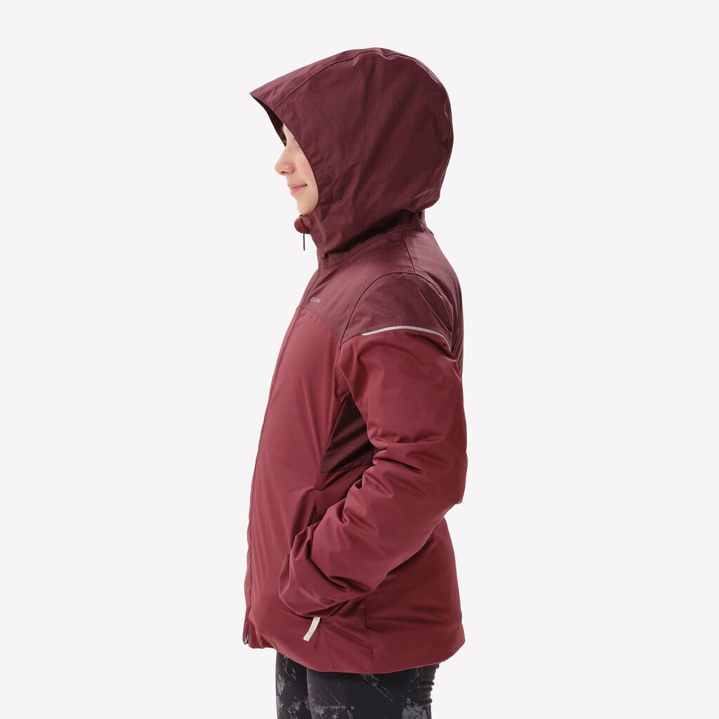 PARKA INVIERNO CÁLIDA IMPERMEABLE SENDERISMO NIÑOS SH100 -3 °C