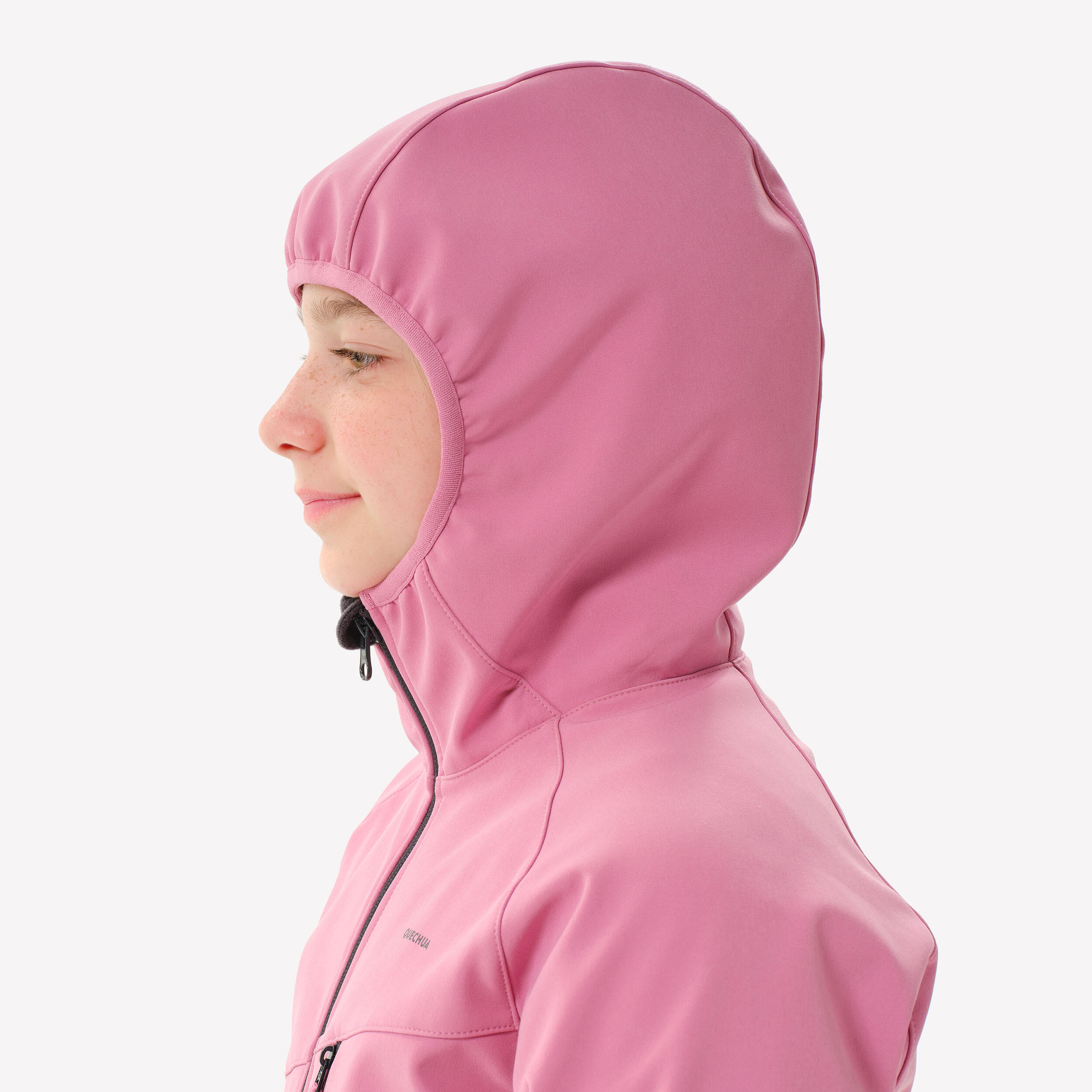 Softshelljacke Wandern Kinder 7-15 Jahre, MH900, Rosa 6/10