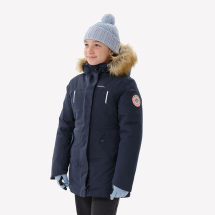Parka chaude et imperméable de randonnée fille 7-15 ans, NH900 violet
