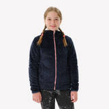 Junior Warm Hiking Fleece Jacket - MH500 Navy Blue (7-15 Yrs)