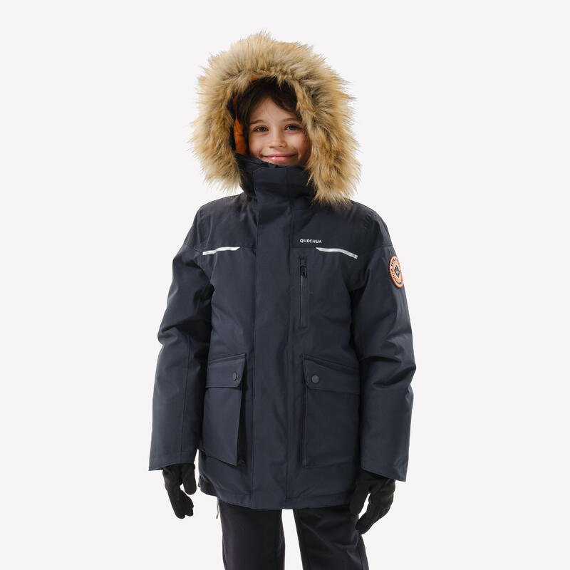 Geacă Parka iarnă -23°C băieți 7-15 ani, NH900 gri