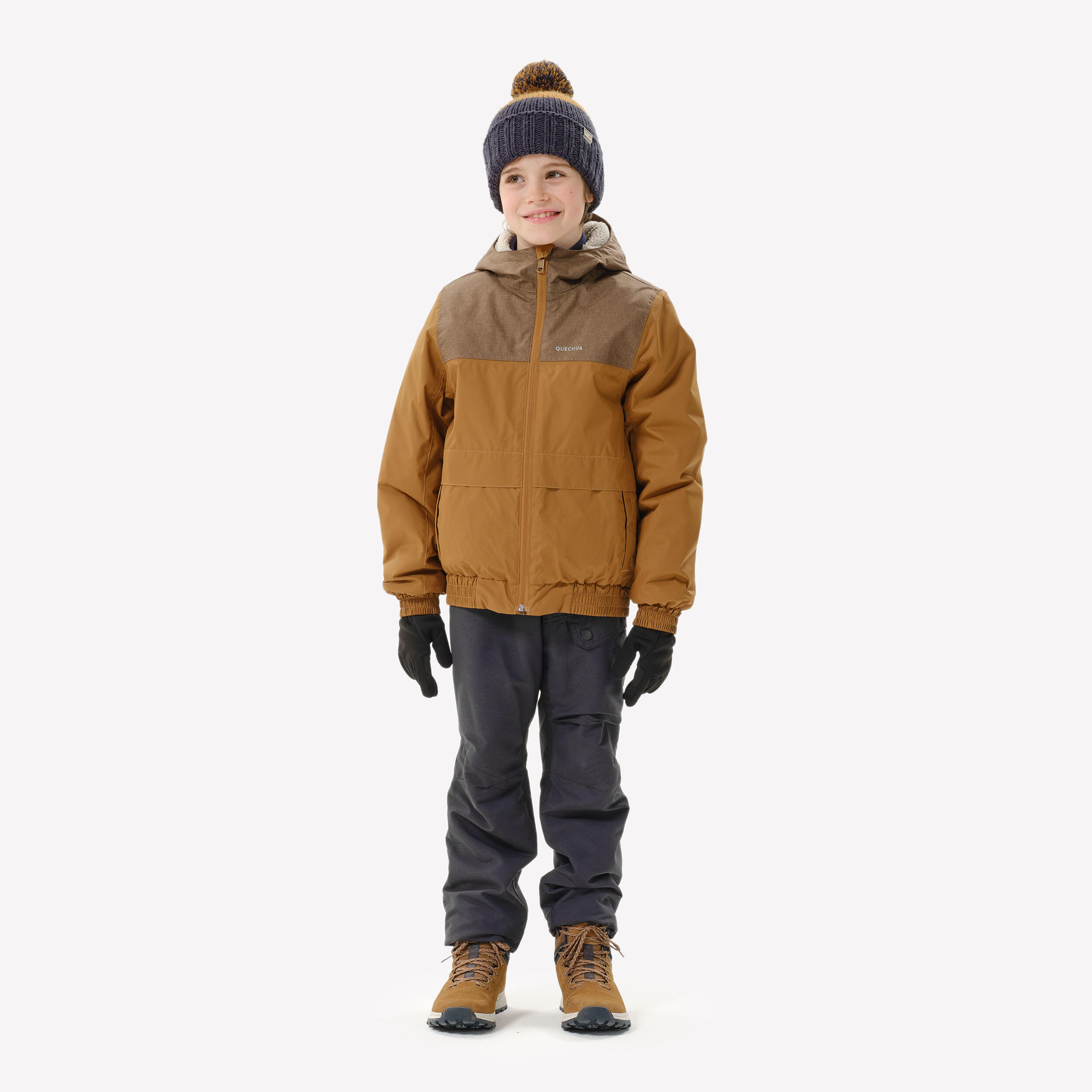 Kids’ Warm Waterproof Winter Jacket - SH 100 Age 7-15 - QUECHUA