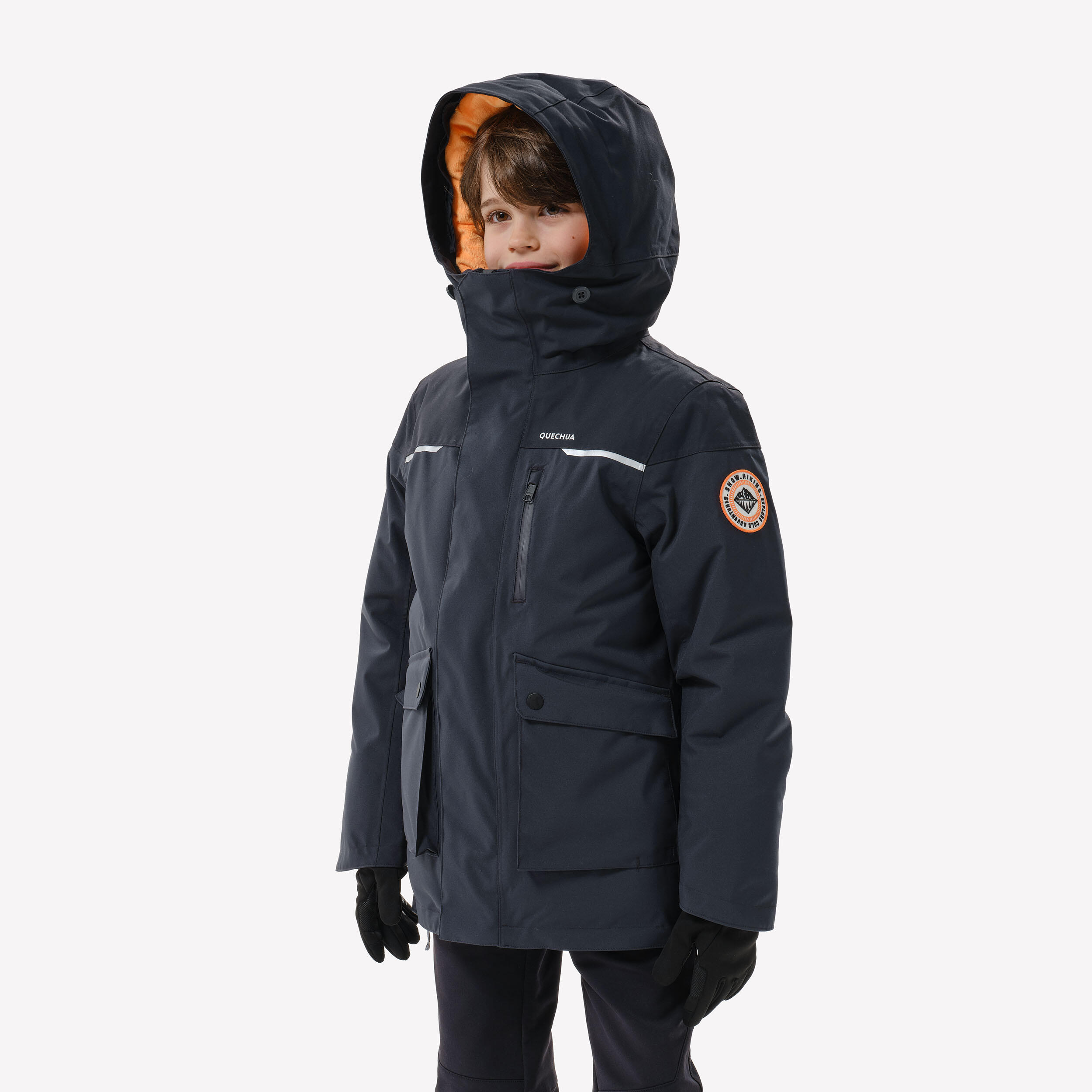 CHILDREN S HIKING WARM AND WATERPROOF JACKET SH900 23 C AGE 7 15
