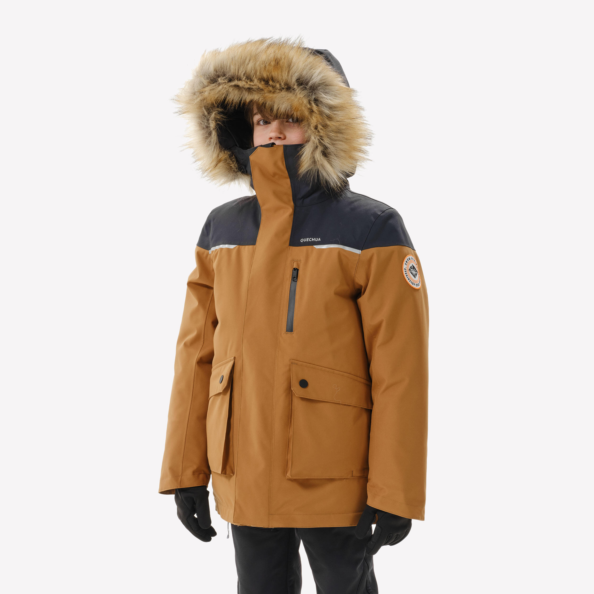 Kids’ Warm Hiking Parka – SH 900 Age 7-15 - QUECHUA