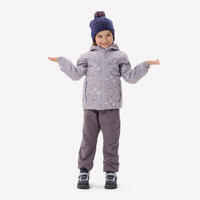 CHILDREN'S WARM WATER REPELLENT HIKING TROUSERS - SH100 X-WARM - AGE 2-6