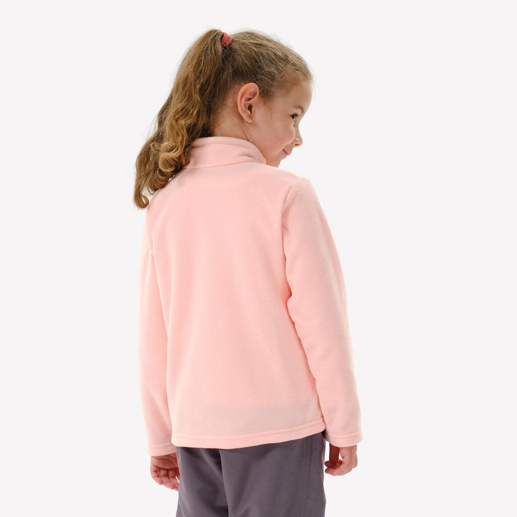 Vaikiškas fliso džemperis „MH100“, 2–6 metų vaikams, rožinis