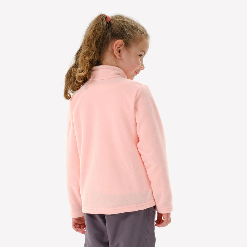 Polaire de randonnée - mh100 rose - enfant 2-6 ans