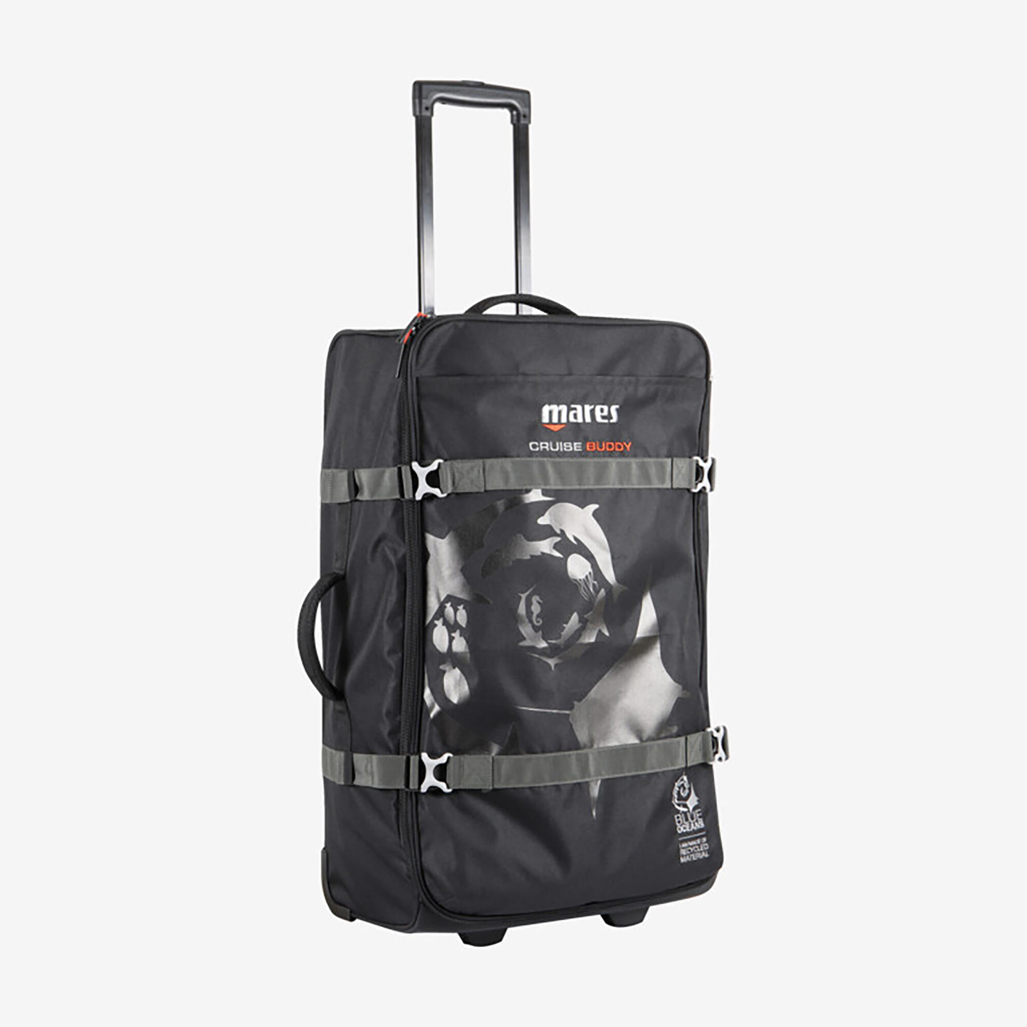 Saco de mergulho com rodas 87l mares - cruiser buddy