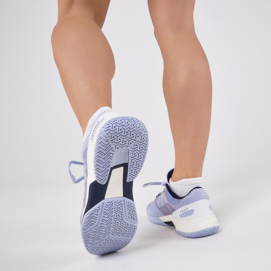 Calzado de tenis para mujer Multipista - Artengo FAST Azul lavanda