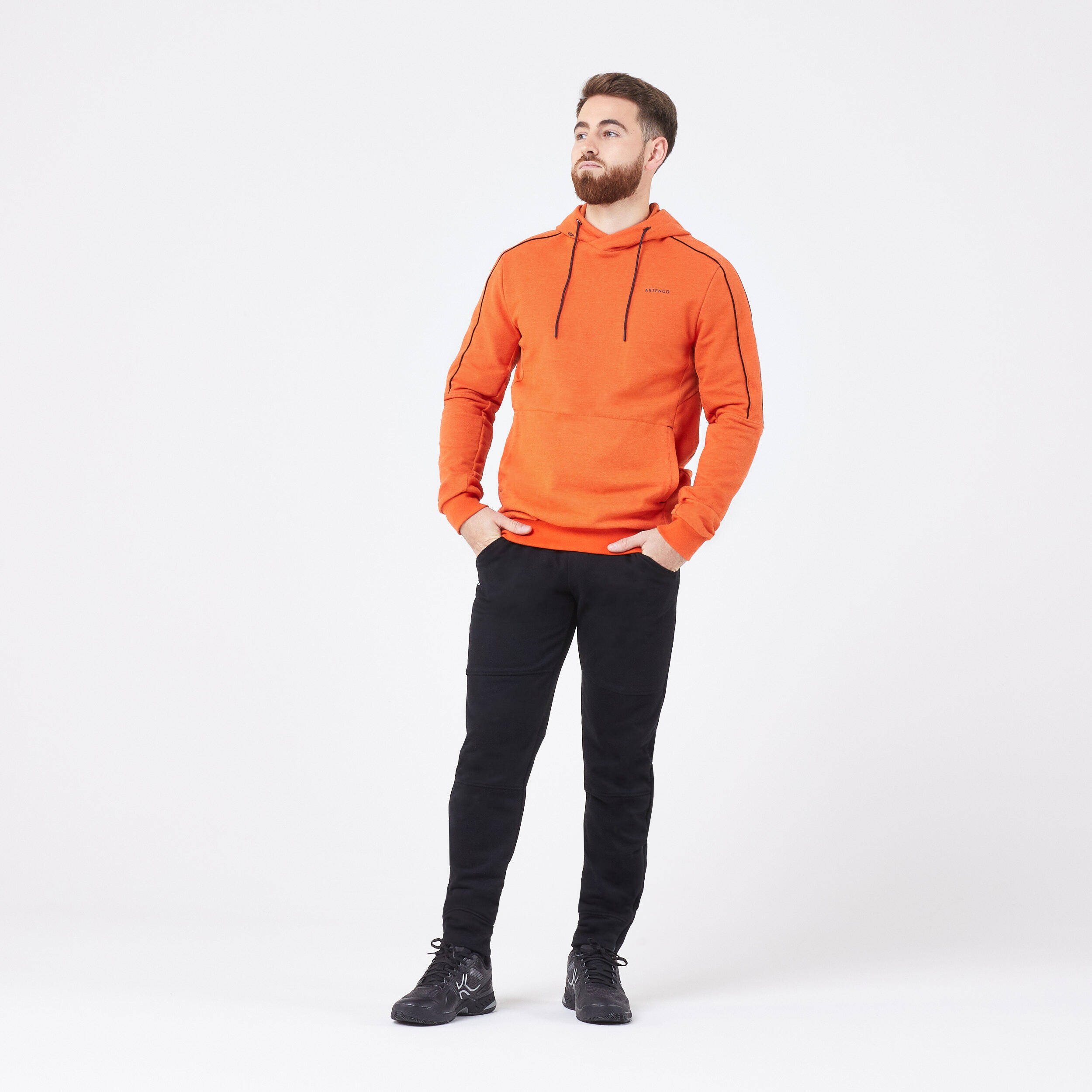 Men's Tennis Hoodie Soft - Terracotta -  3