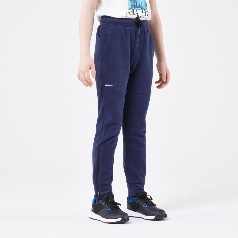 Pantalon Tennis Thermic Junior avec Zip en bas de jambes - TPA TH Junior Bleu