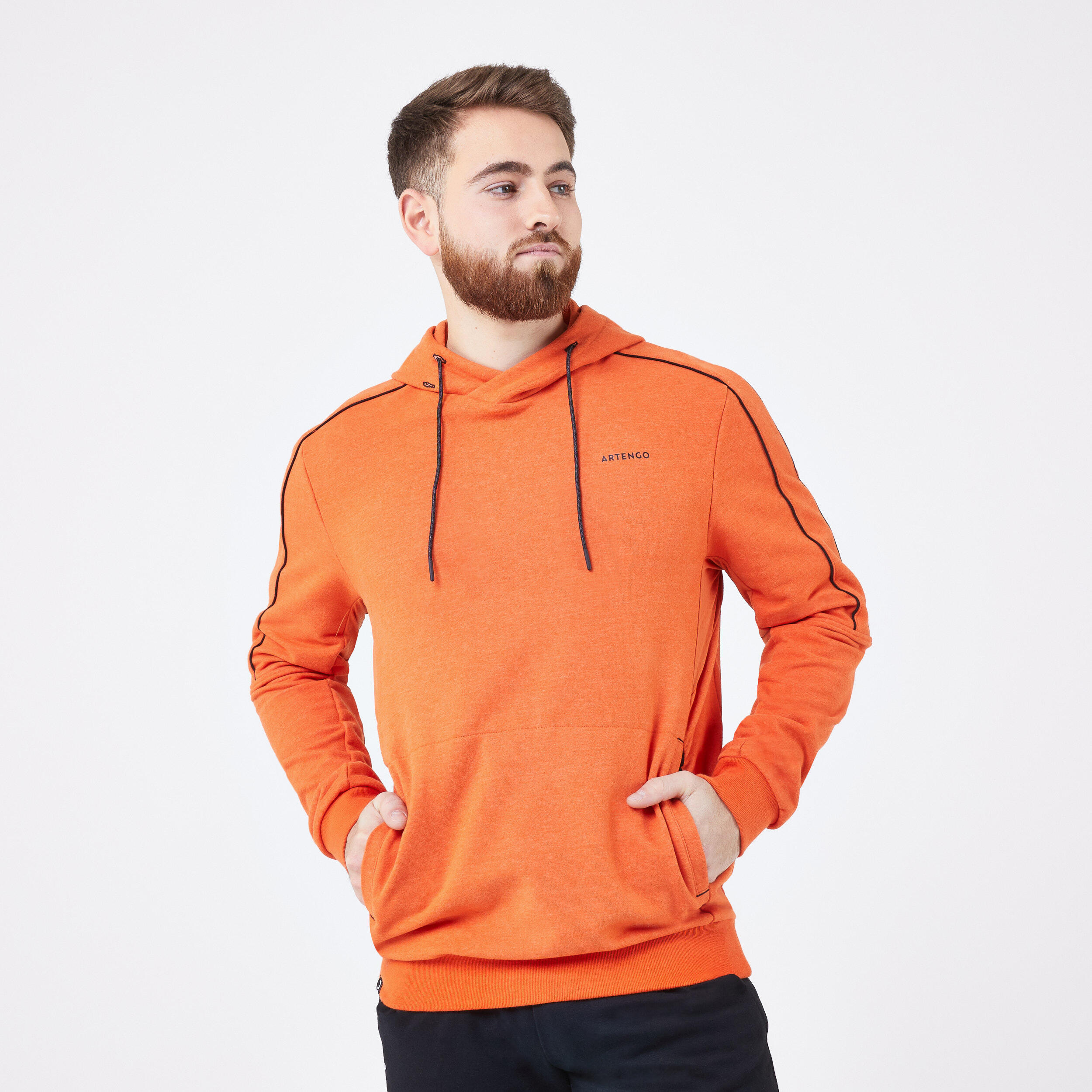Artengo - Sweat À Capuche De Tennis Homme - Soft Terracota - Sweat-shirt - Tennis - Marron-orange - 52 2xl - Decathlon