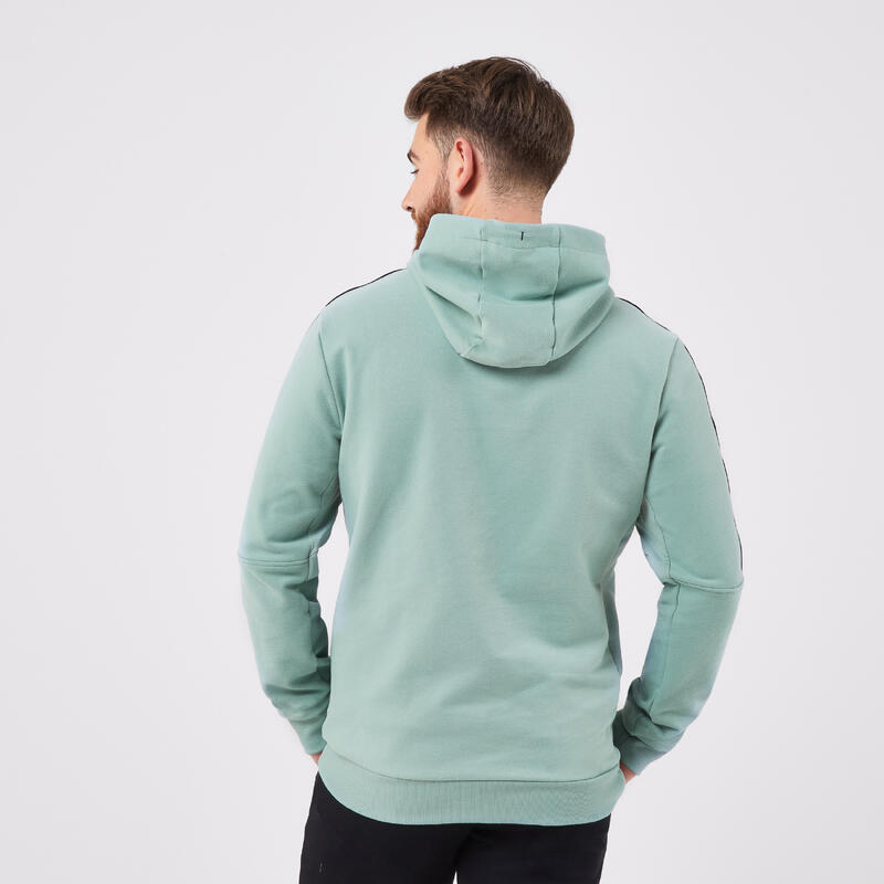 Erkek Kapüşonlu Tenis Sweatshirtü - Açık Yeşil - Soft