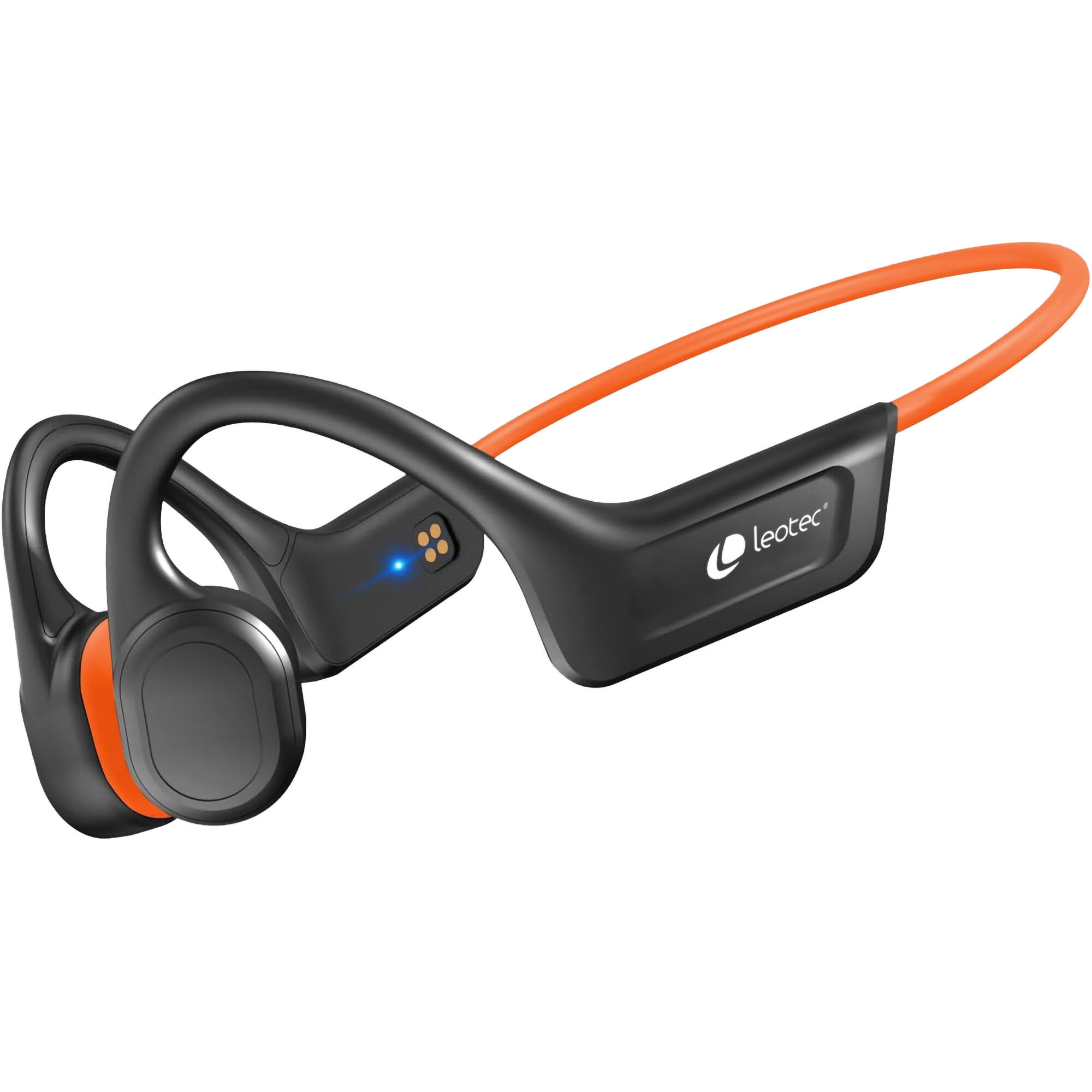 LEOTEC Auriculares Conducción Ósea Run Pro Naranja