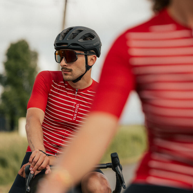 Maillot de vélo route manches courtes été unisexe - RACER 2