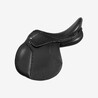 Horse Riding Leather Saddle 500 17.5" - Black