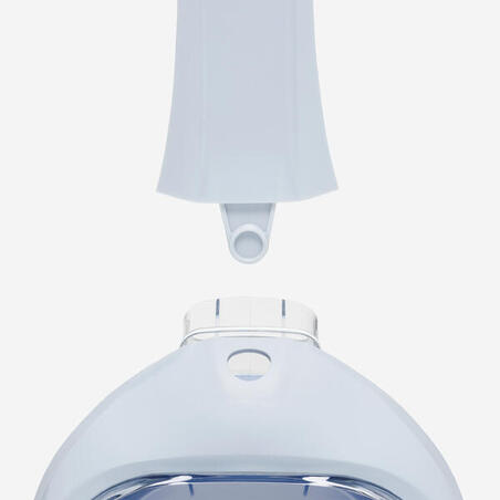 Маска Easybreath для снорклінгу для дітей 6-10 років з сумкою блакитна